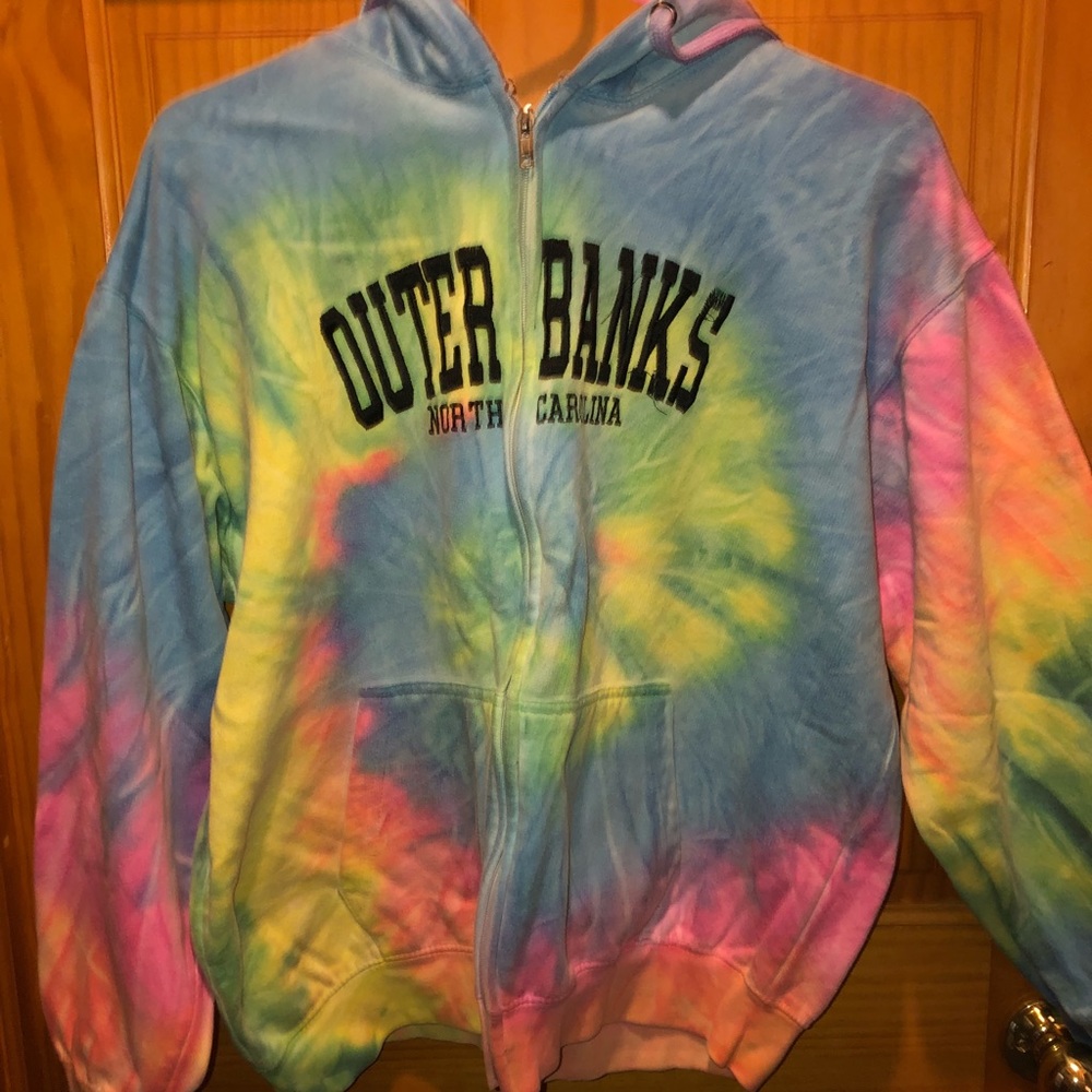 Outer Banks Tie-Dye Zip Hoodie